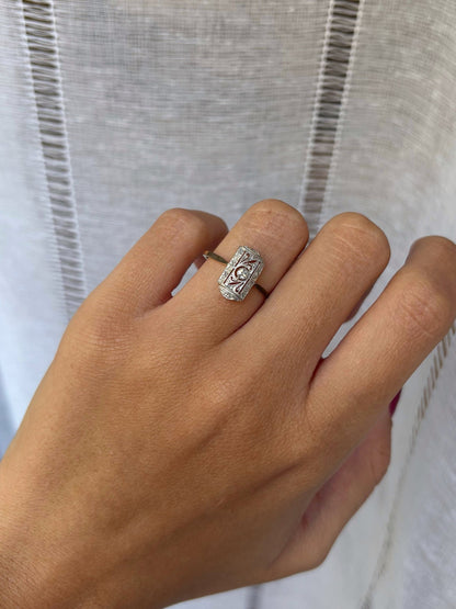 Bague Art Déco Diamant &quot;Adélie&quot; - Elliade Paris