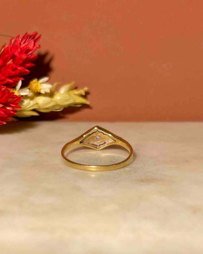 Bague Art - déco Diamant &quot;Albertine&quot; - Elliade Paris