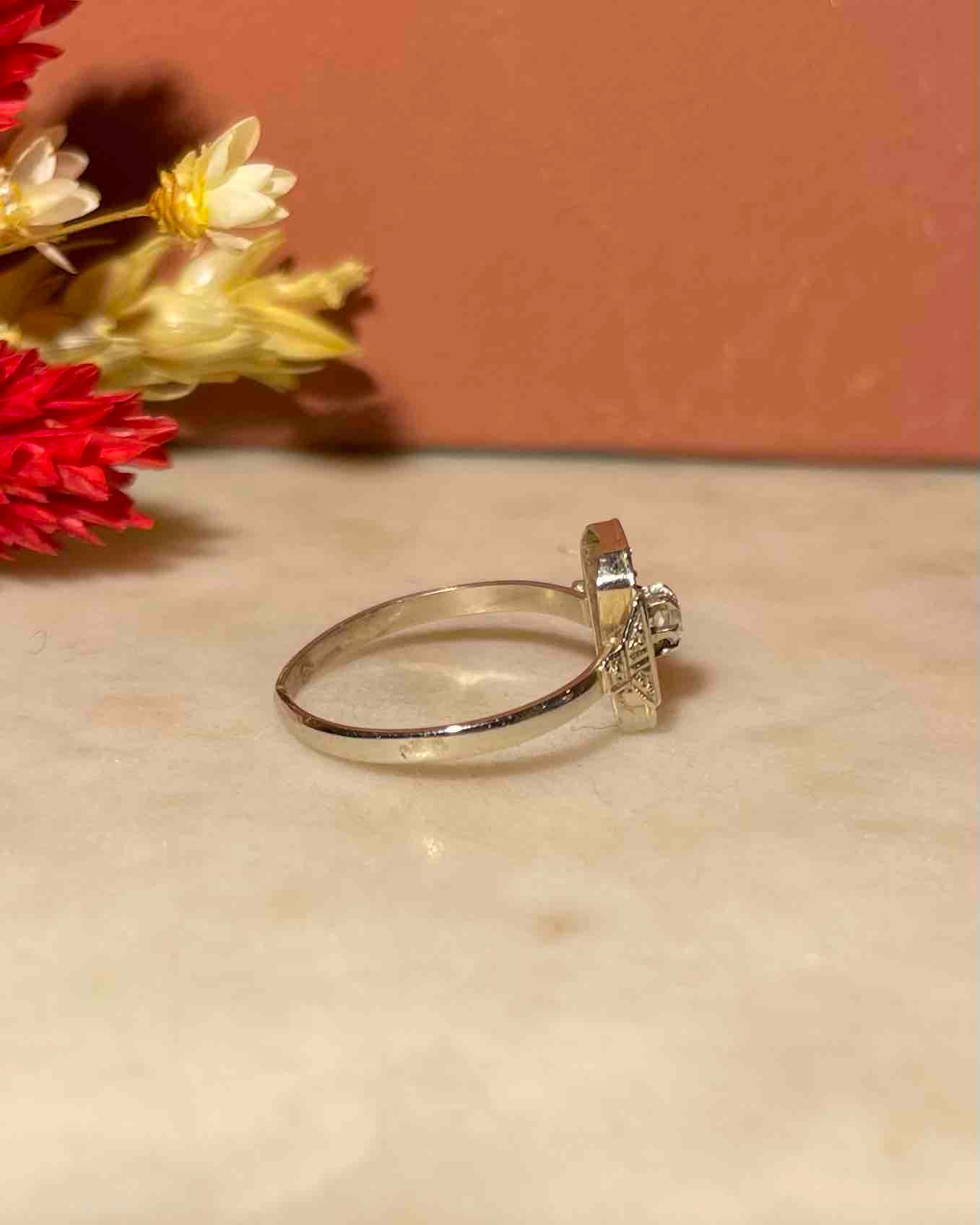 Bague Art - Déco Diamant "Andrée" - Elliade Paris