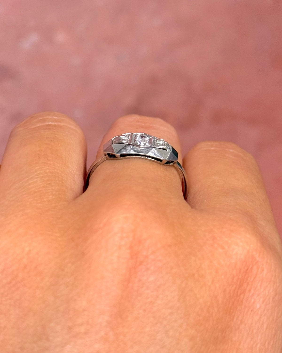 Bague Art-Déco Diamant "Annaelle" - Elliade Paris