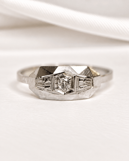 Bague Art-Déco Diamant "Annaelle" - Elliade Paris
