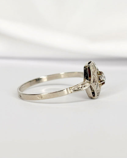 Bague Art - Déco Diamant "Annick" - Elliade Paris
