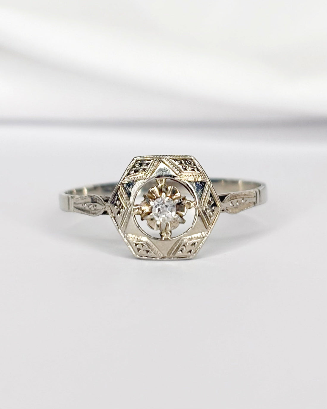 Bague Art - Déco Diamant "Annick" - Elliade Paris