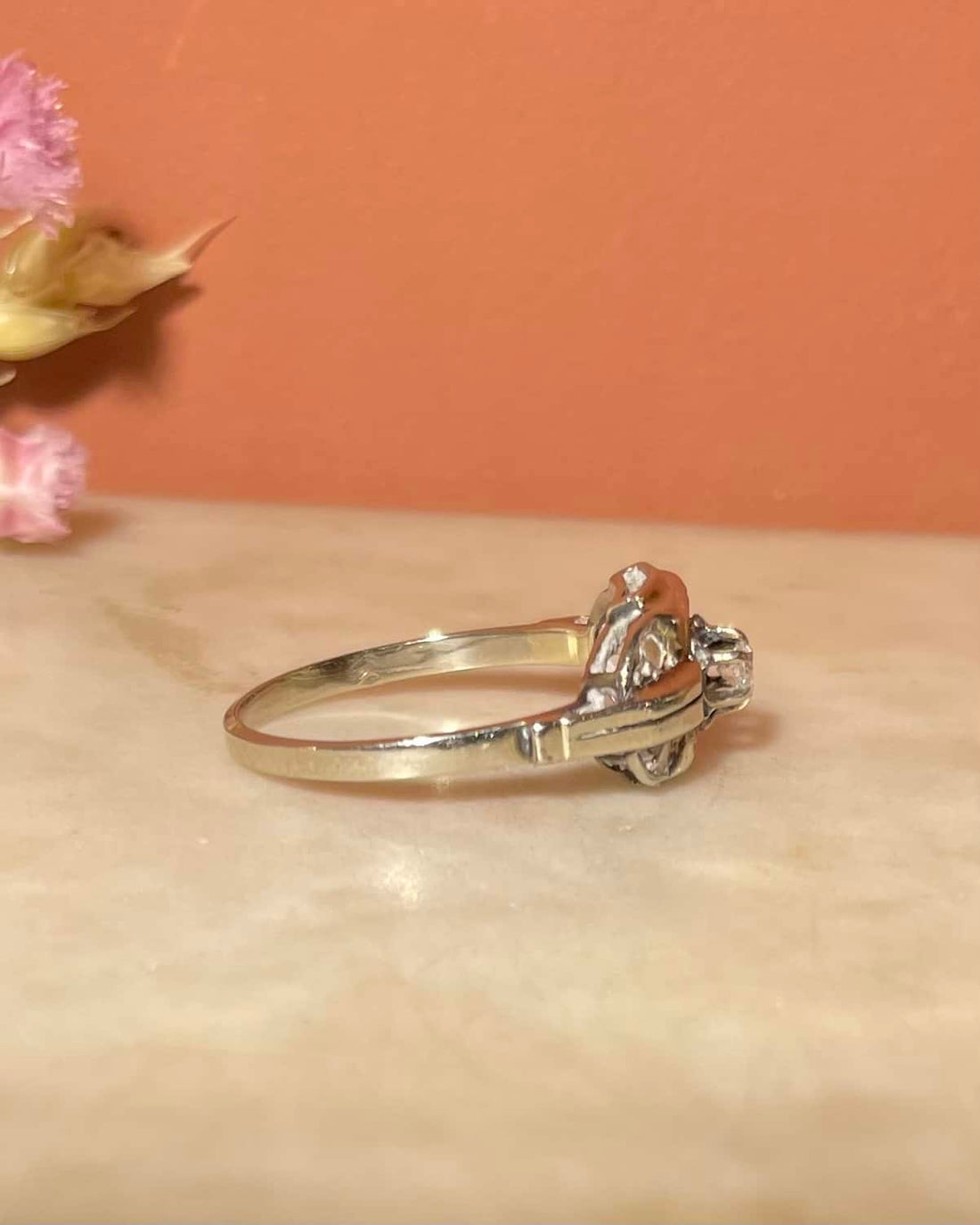 Bague Art - Déco Diamant &quot;Aria&quot; - Elliade Paris