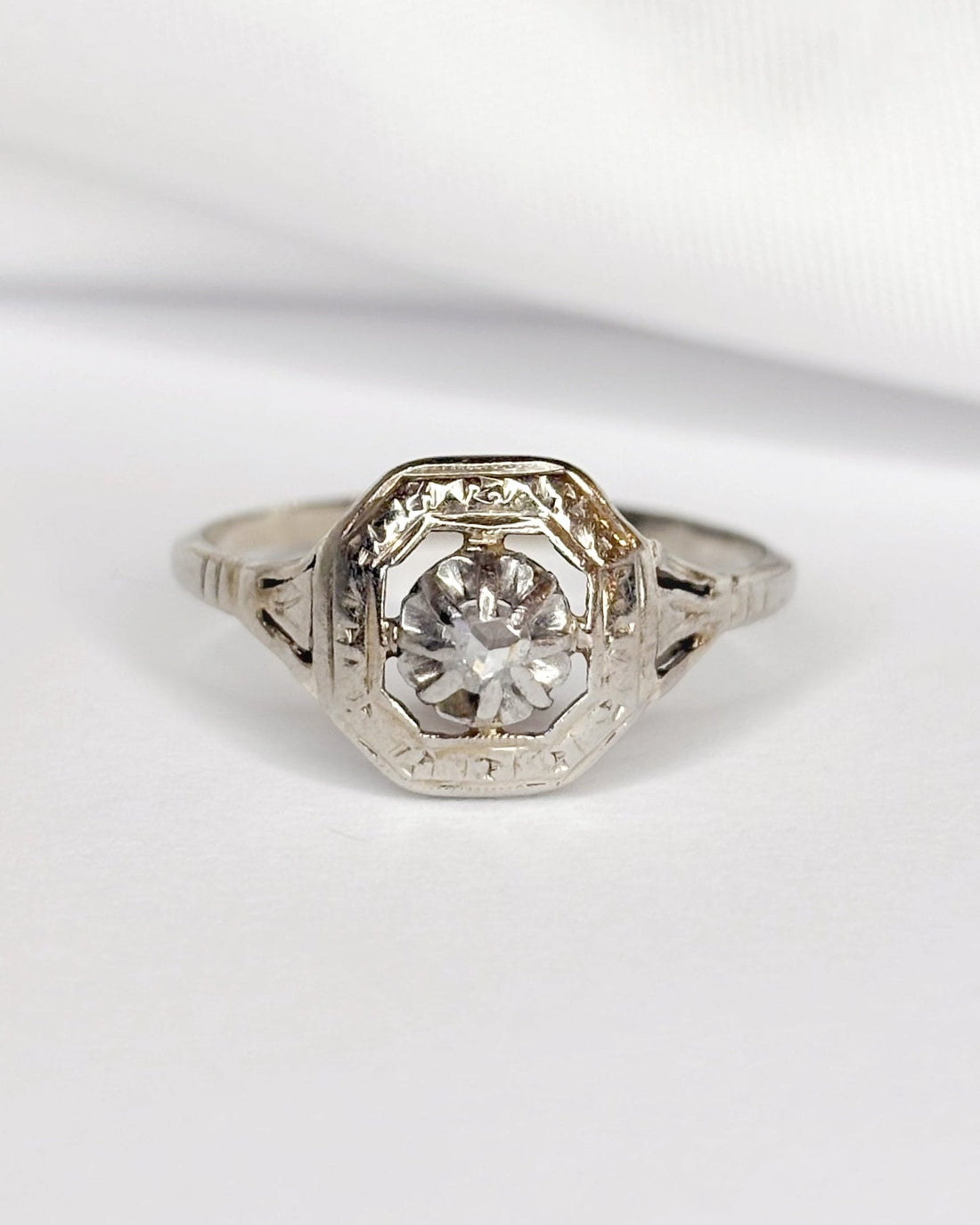 Bague Art - Déco Diamant "Céline" - Elliade Paris