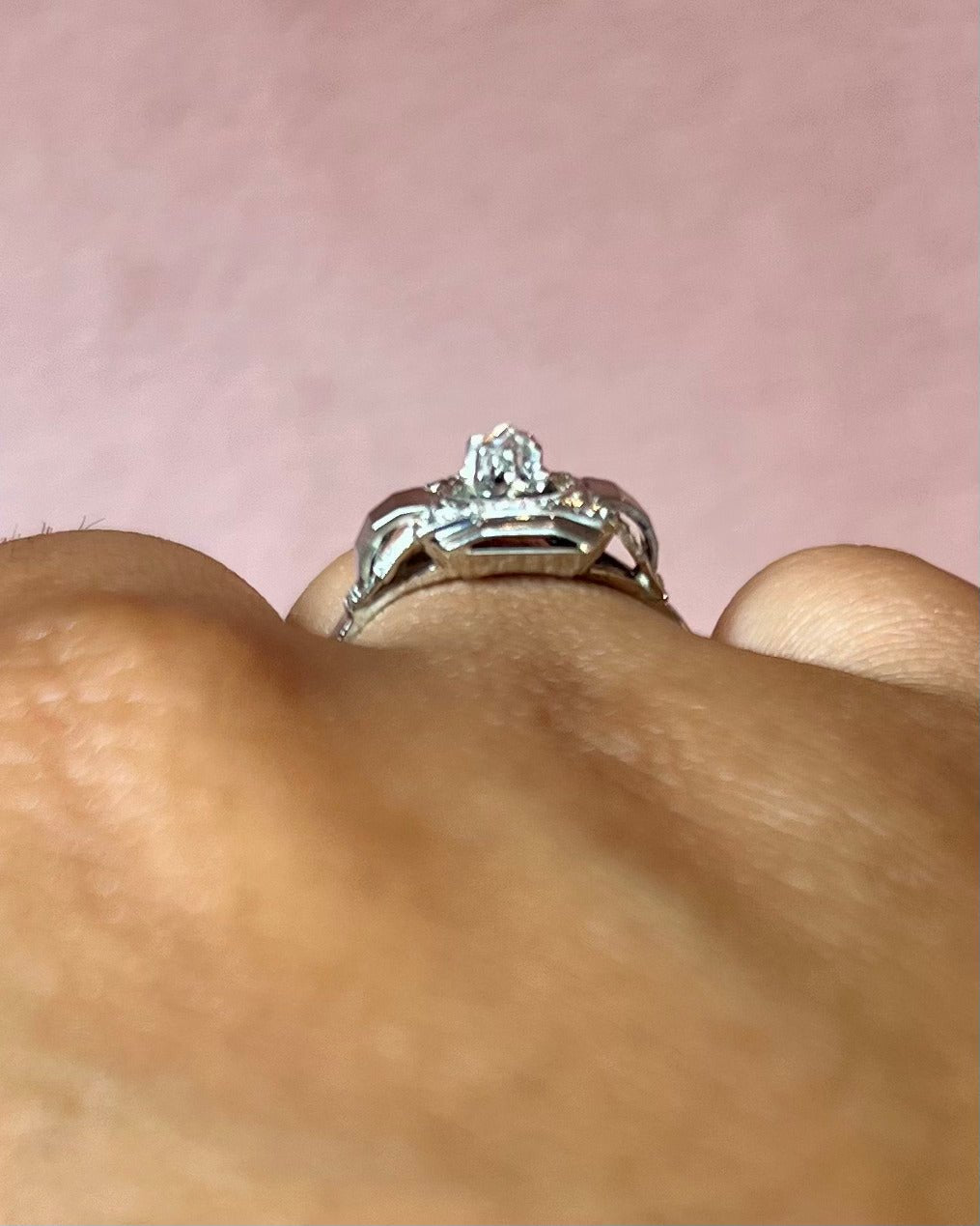 Bague Art-Déco Diamant "Claire" - Elliade Paris