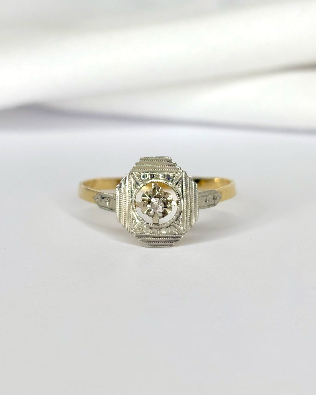 Bague Art Déco Diamant "Éléonore" - Elliade Paris