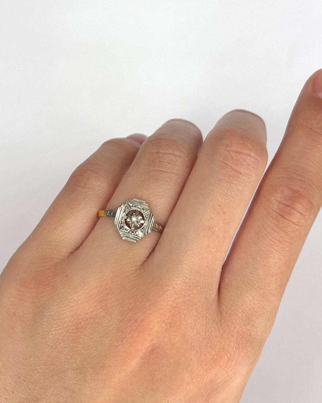 Bague Art Déco Diamant "Éléonore" - Elliade Paris