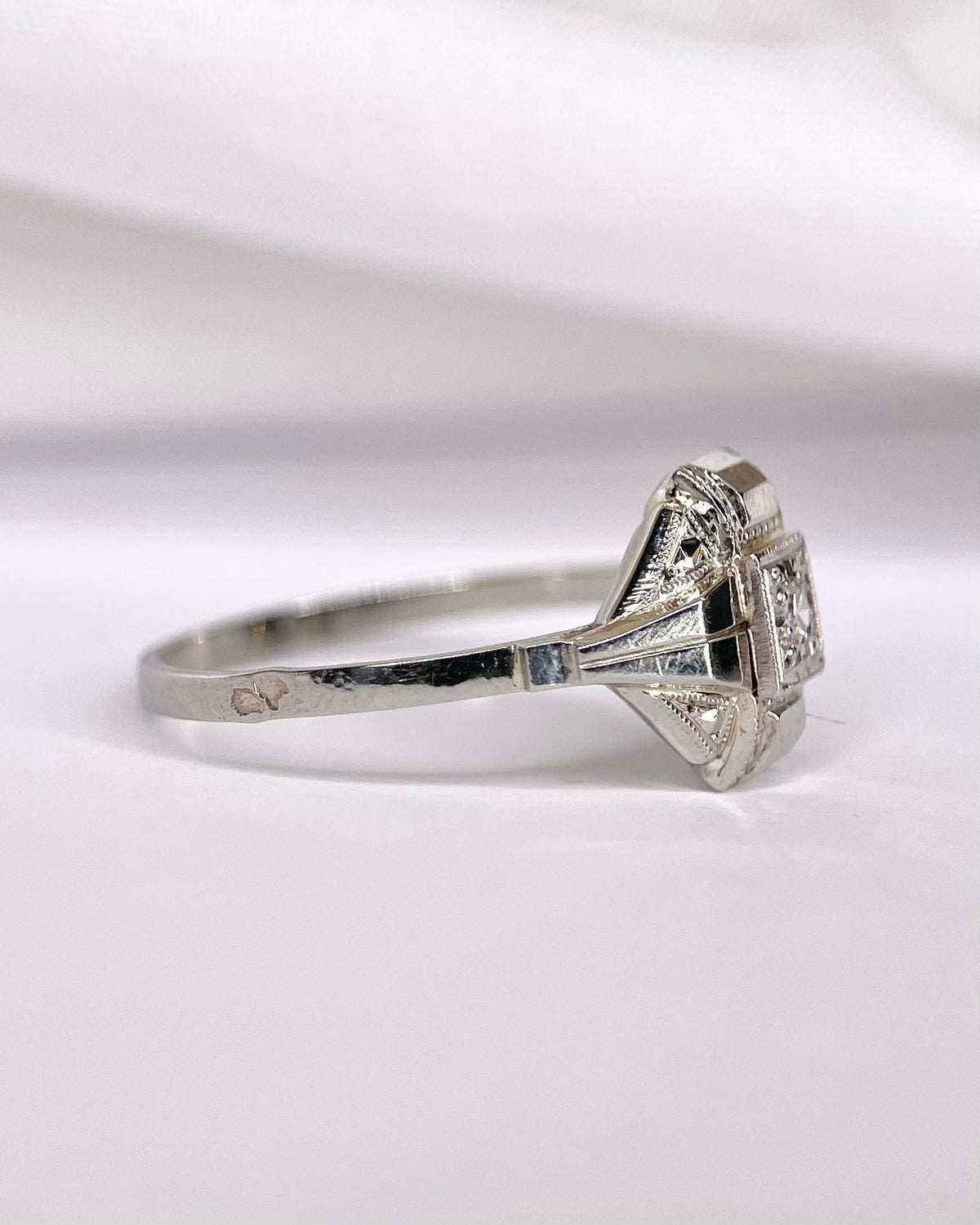 Bague Art-Déco Diamant "Faustine" - Elliade Paris