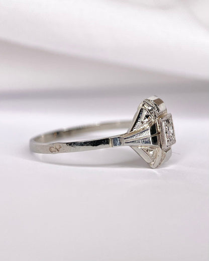 Bague Art-Déco Diamant "Faustine" - Elliade Paris