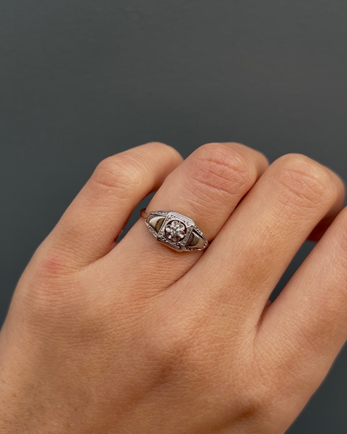 Bague Art Déco Diamant "Georgette" - Elliade Paris