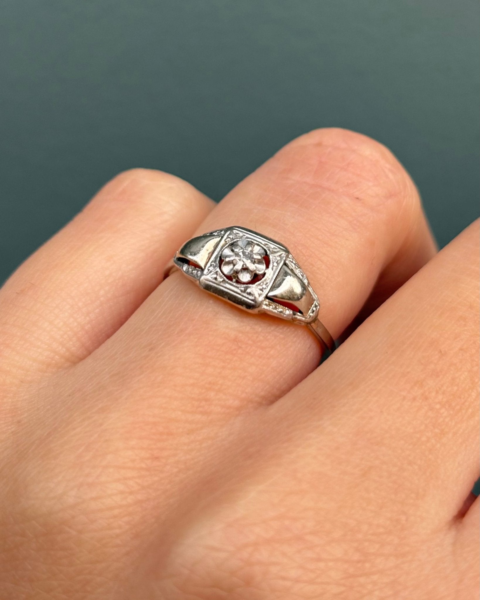 Bague Art Déco Diamant &quot;Georgette&quot; - Elliade Paris