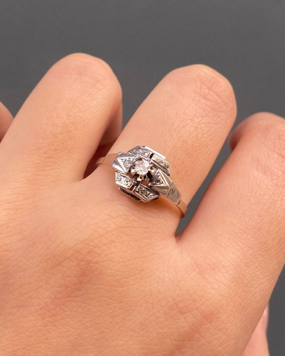Bague Art Déco Diamant "Gloria" - Elliade Paris