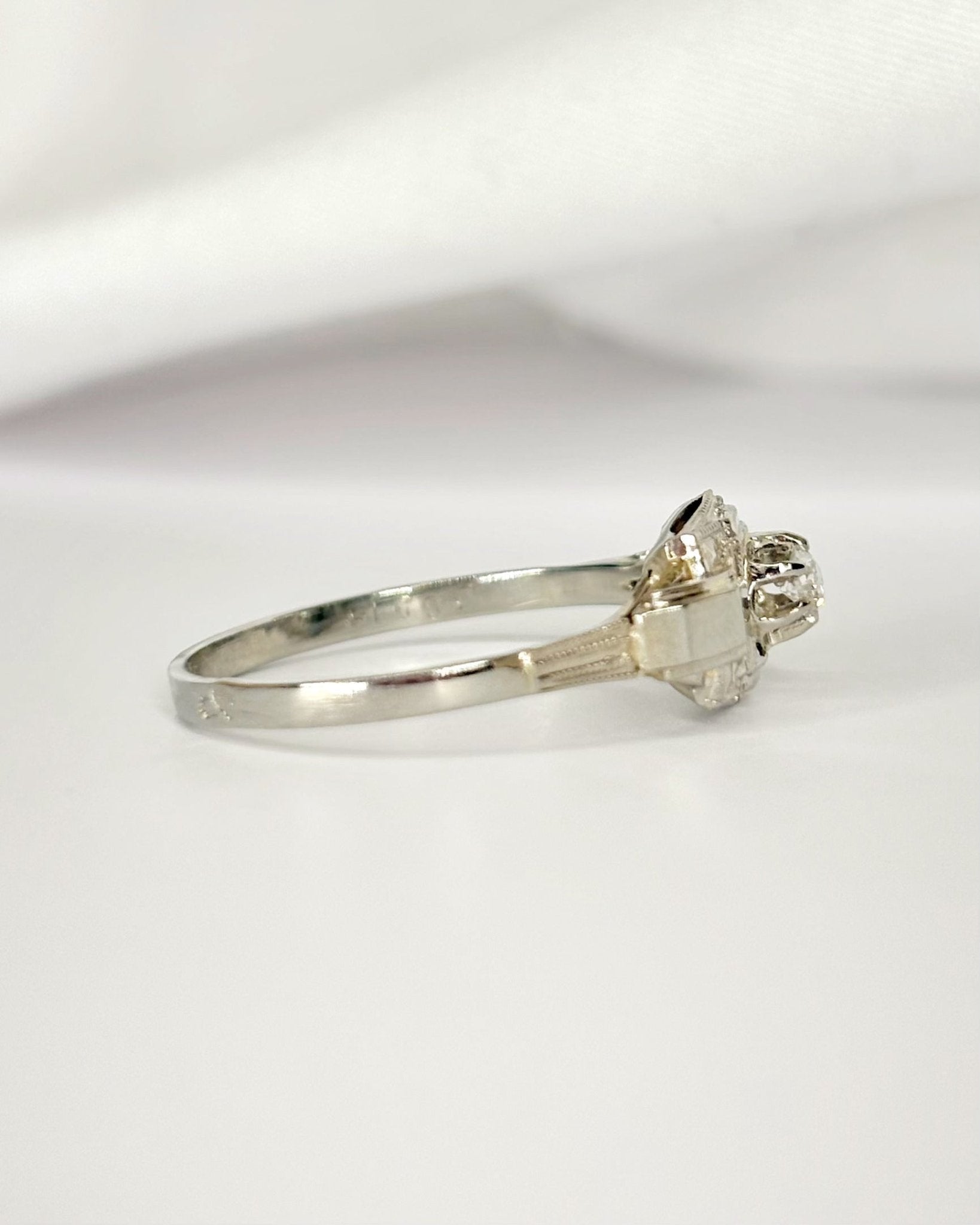 Bague Art-Déco Diamant "Jeanne" - Elliade Paris