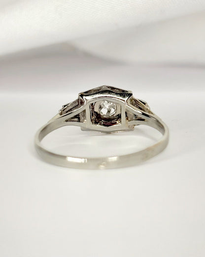 Bague Art-Déco Diamant "Jeanne" - Elliade Paris