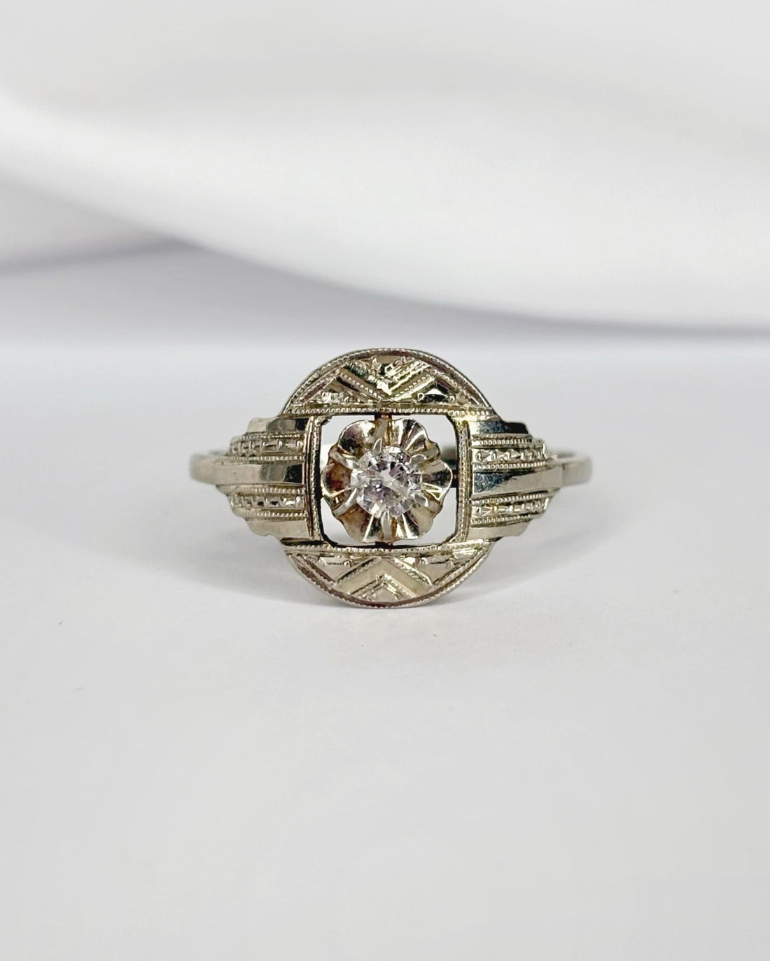 Bague Art Déco Diamant "Jimmy" - Elliade Paris