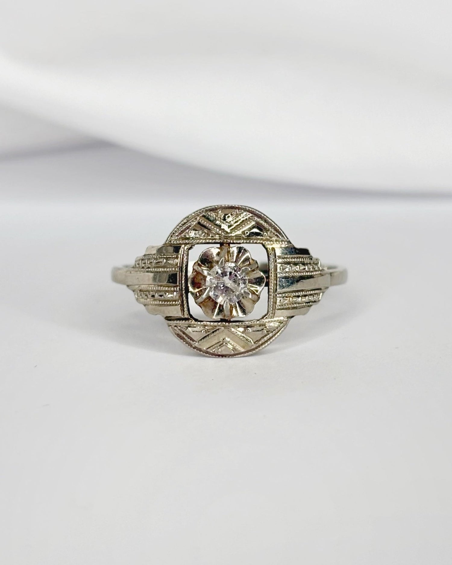 Bague Art Déco Diamant "Jimmy" - Elliade Paris