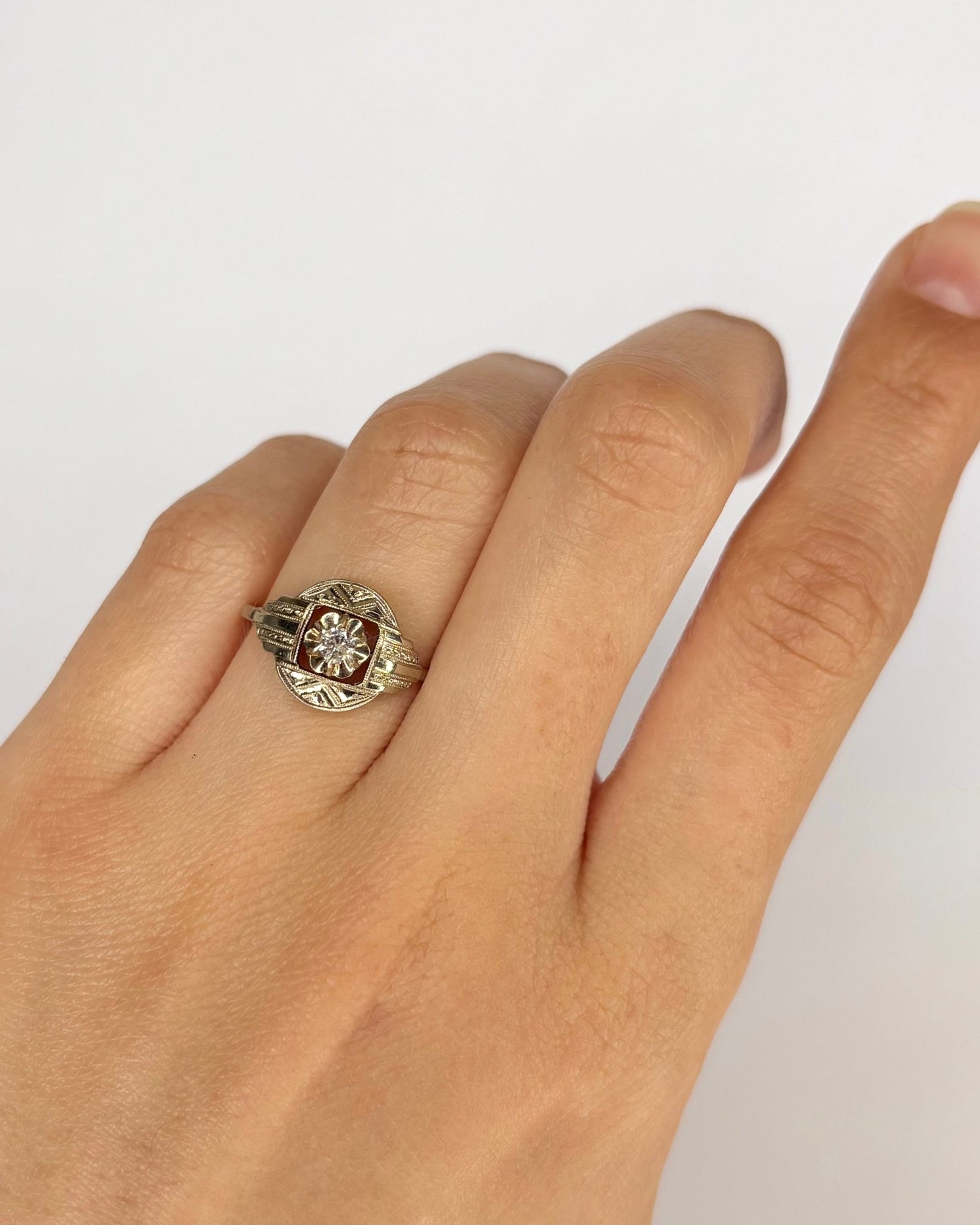 Bague Art Déco Diamant "Jimmy" - Elliade Paris