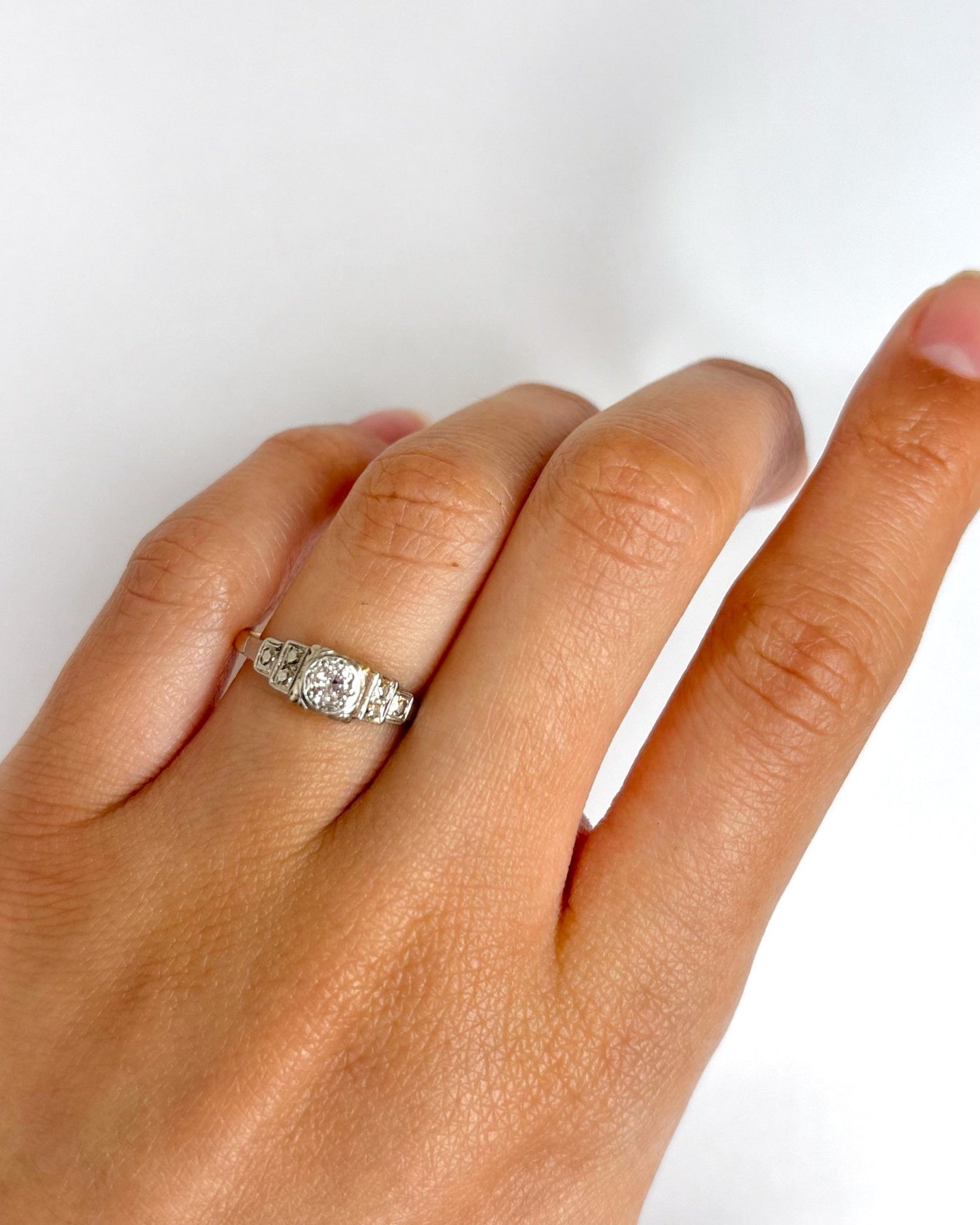 Bague Art - Déco Diamant "Lise" - Elliade Paris