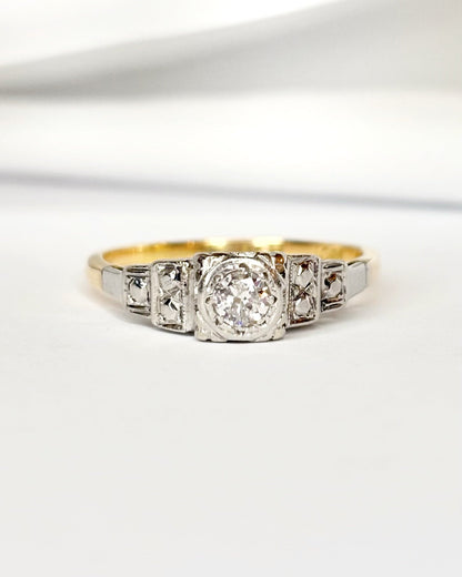 Bague Art - Déco Diamant "Lise" - Elliade Paris