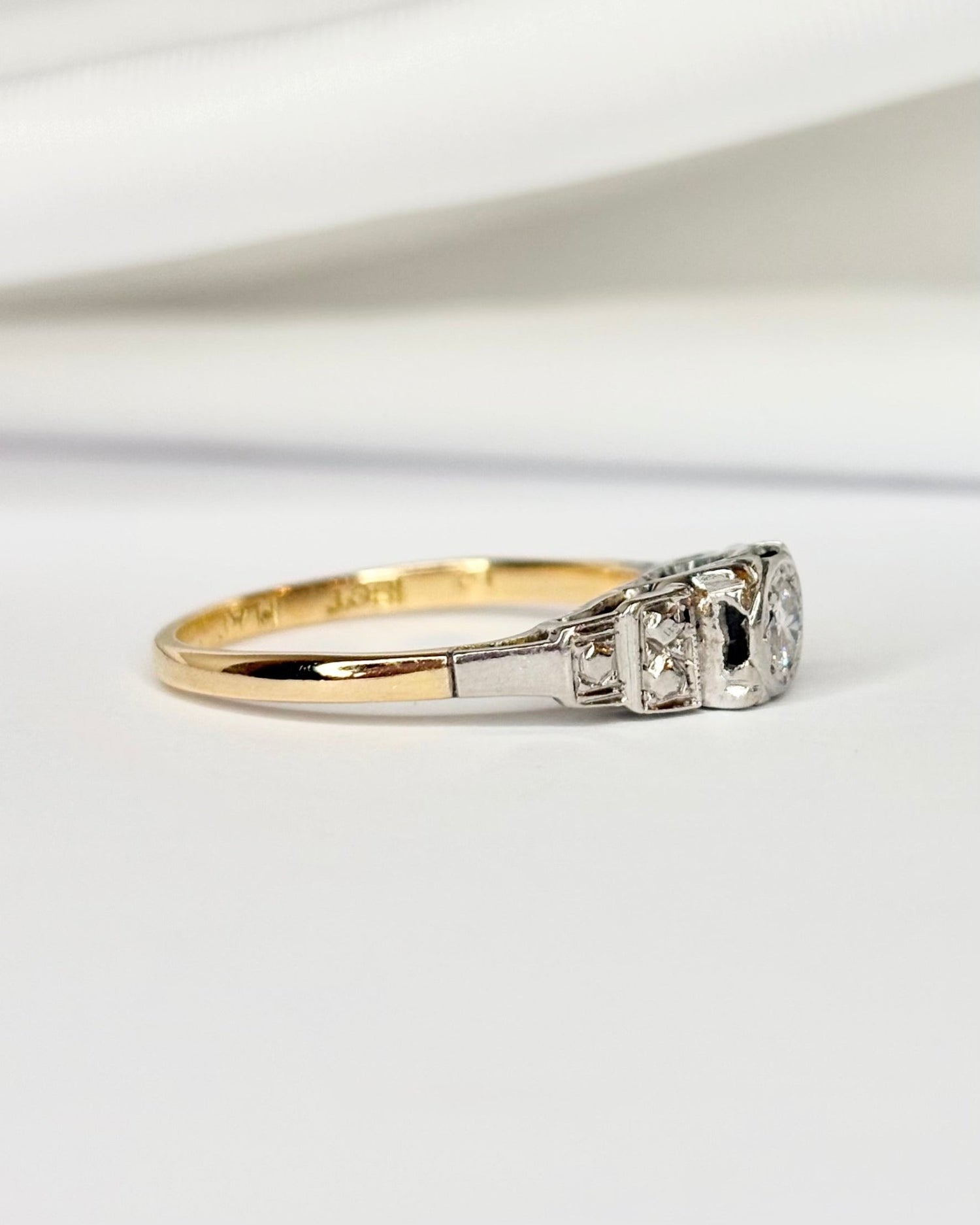 Bague Art - Déco Diamant "Lise" - Elliade Paris