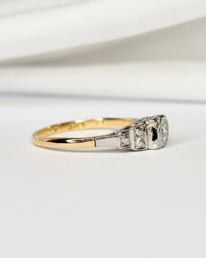 Bague Art - Déco Diamant "Lise" - Elliade Paris