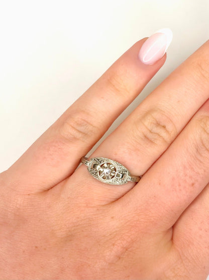 Bague Art Déco Diamant "Lise" - Elliade Paris