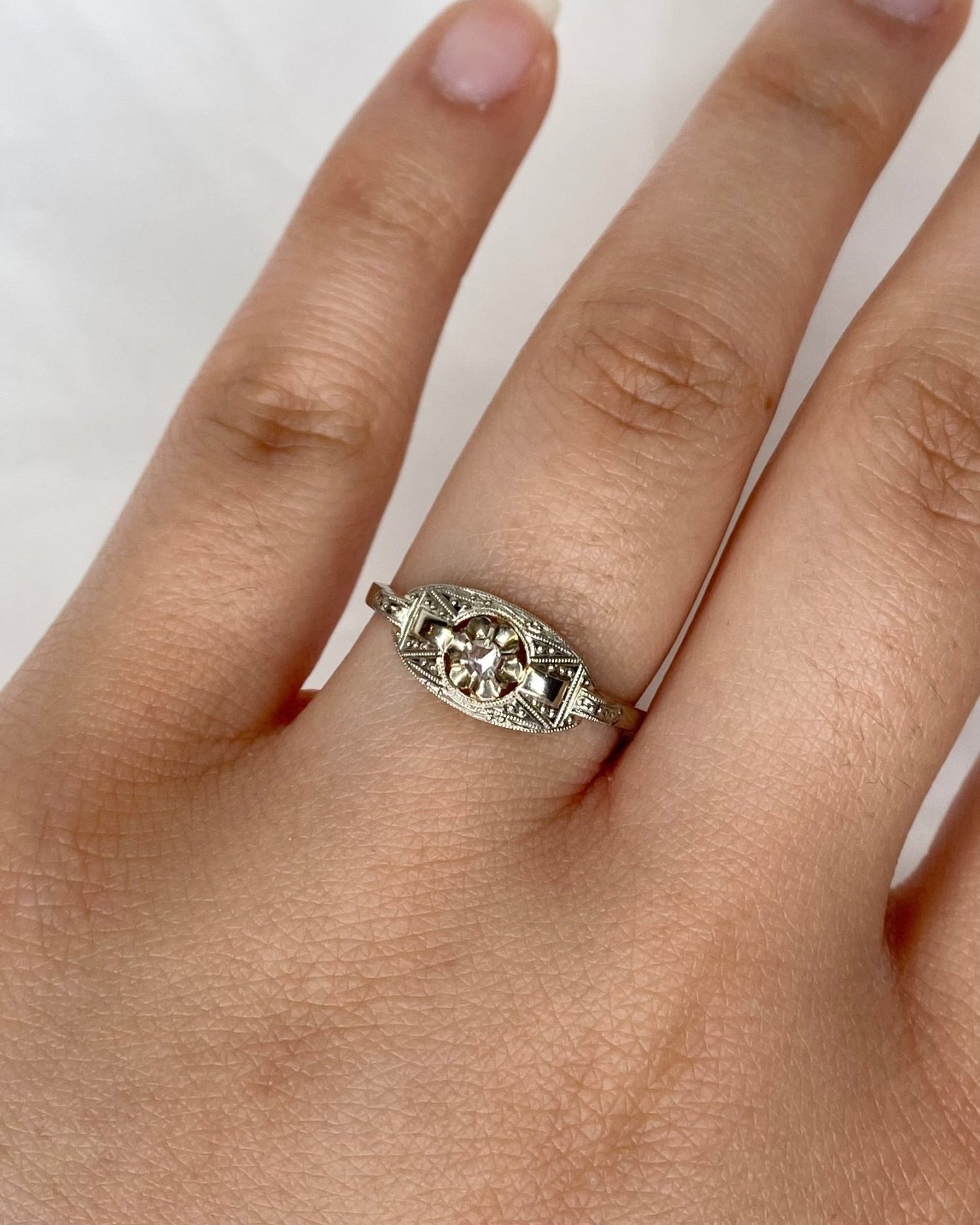 Bague Art Déco Diamant "Lise" - Elliade Paris