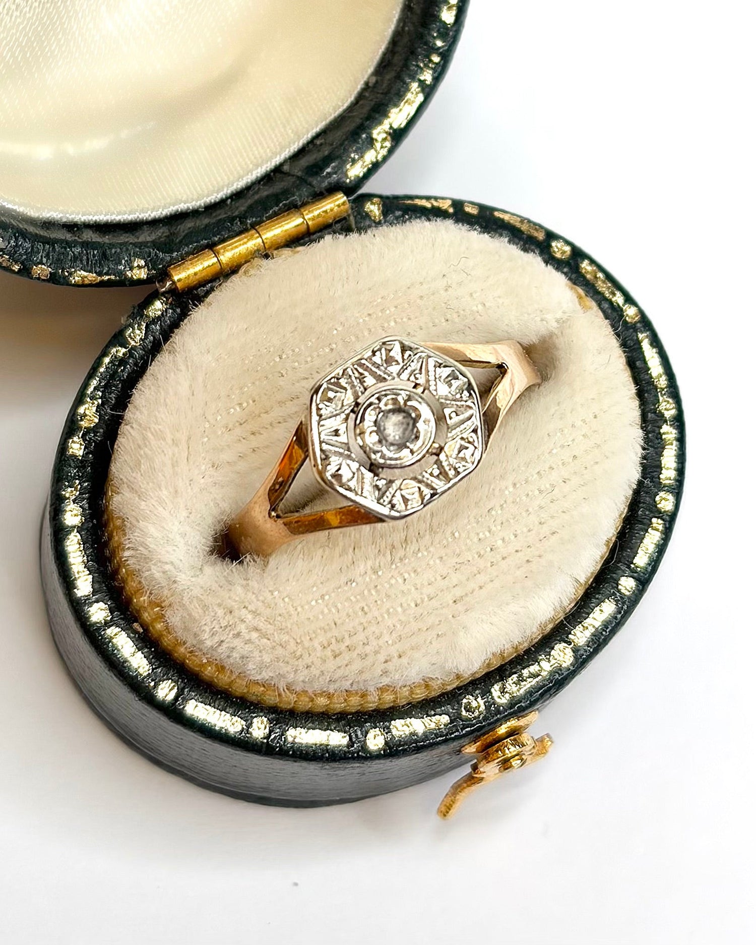 Bague Art-Déco Diamant "Louise" - Elliade Paris