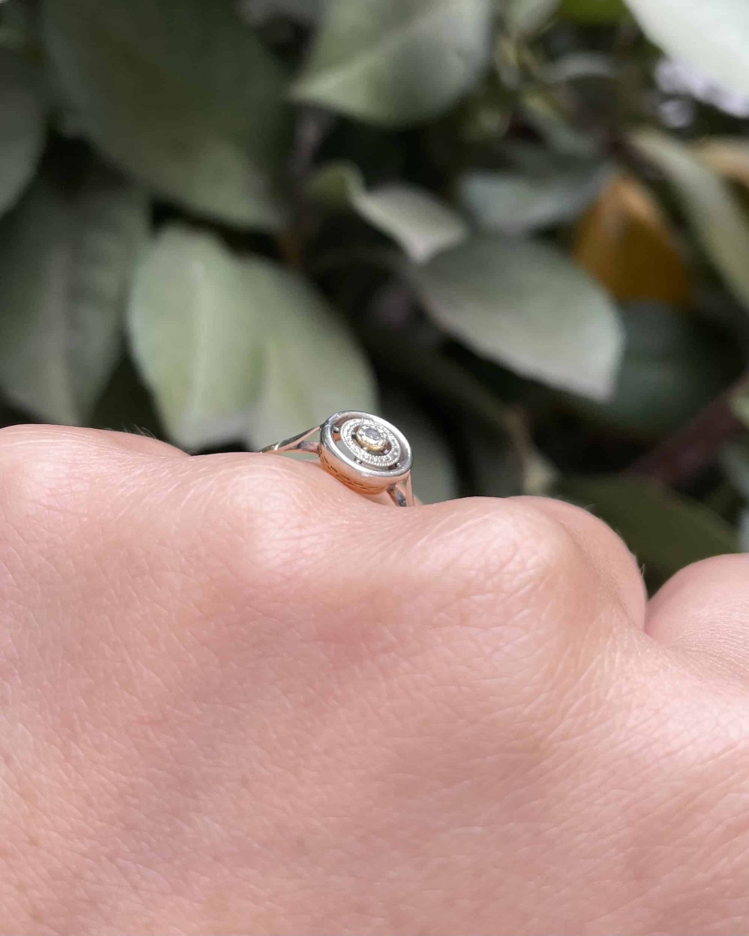 Bague Art - Déco Diamant &quot;Louna&quot; - Elliade Paris