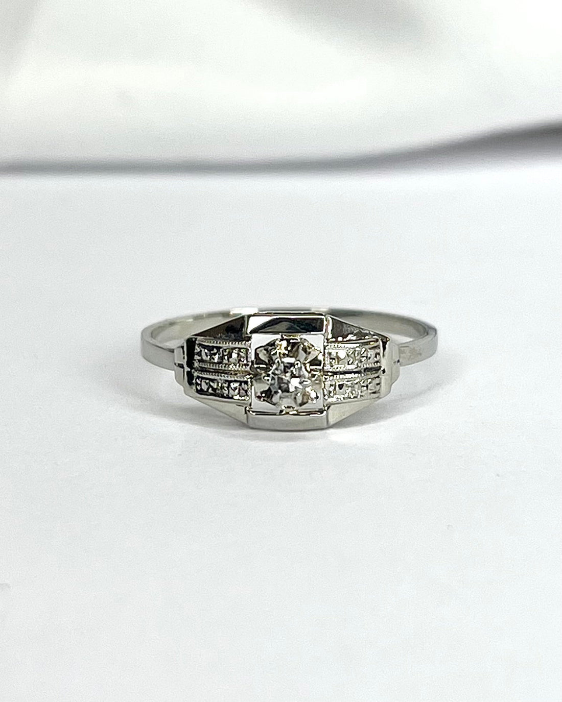 Bague Art - Déco Diamant "Malou" - Elliade Paris