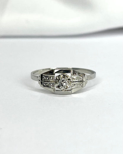 Bague Art - Déco Diamant "Malou" - Elliade Paris