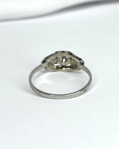 Bague Art - Déco Diamant "Malou" - Elliade Paris
