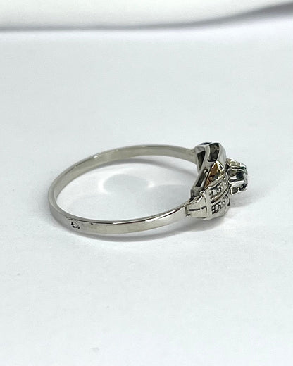 Bague Art - Déco Diamant "Malou" - Elliade Paris