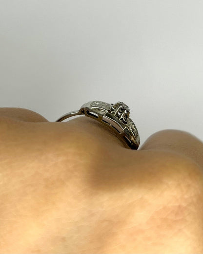 Bague Art - Déco Diamant "Malou" - Elliade Paris