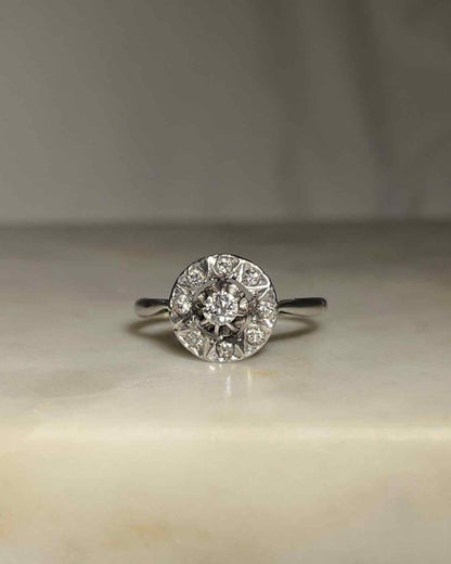 Bague Art - déco Diamant &quot;Ohana&quot; - Elliade Paris