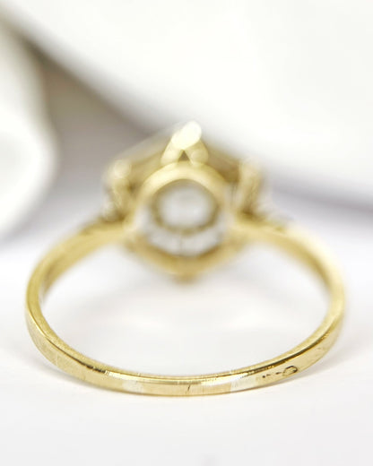 Bague Art-Déco Diamant &amp; Or "Barbara" - Elliade Paris