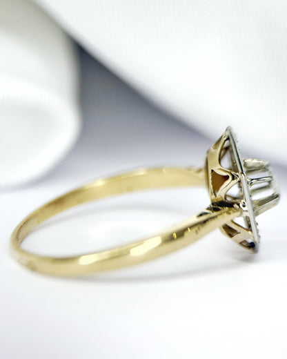 Bague Art-Déco Diamant &amp; Or "Barbara" - Elliade Paris