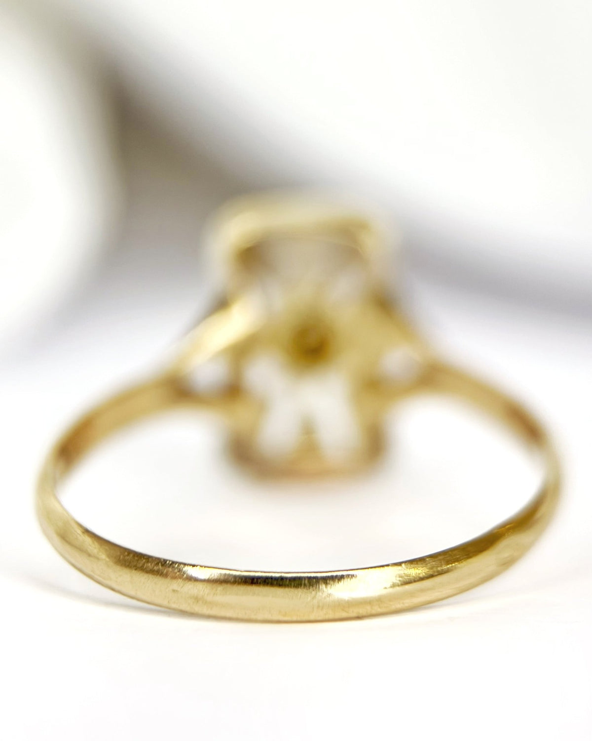Bague Art-Déco Diamant &amp; Or "Germaine" - Elliade Paris