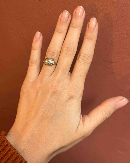Bague Art - déco Diamant &quot;Oumaïma&quot; - Elliade Paris