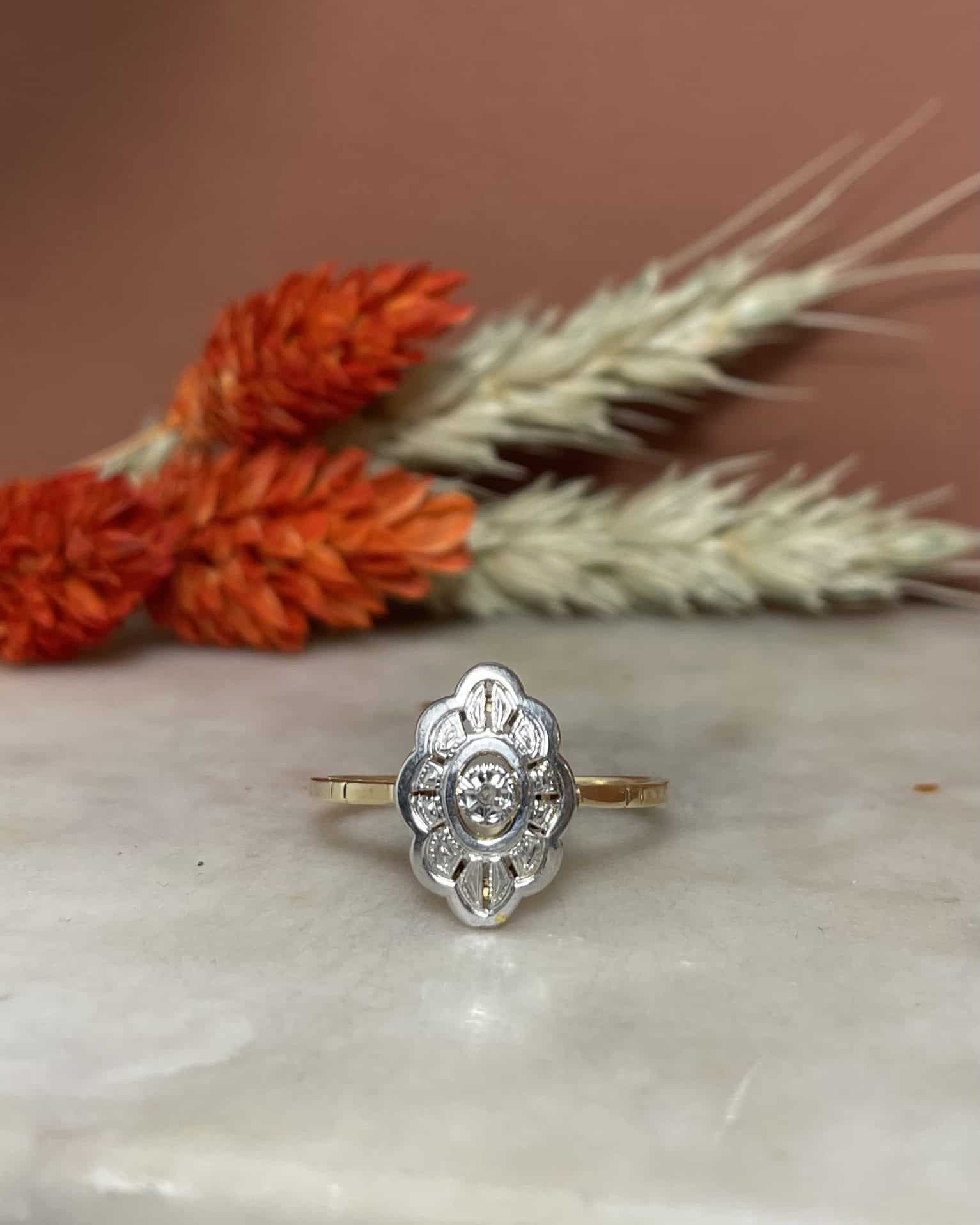 Bague Art Déco Diamant "Paige" - Elliade Paris