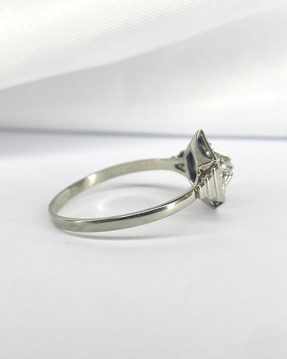 Bague Art Déco Diamant "Romane" - Elliade Paris