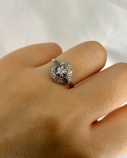 Bague Art Déco Diamant &quot;Salma&quot; - Elliade Paris