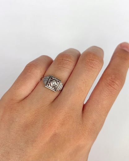 Bague Art Déco Diamant "Sarah" - Elliade Paris