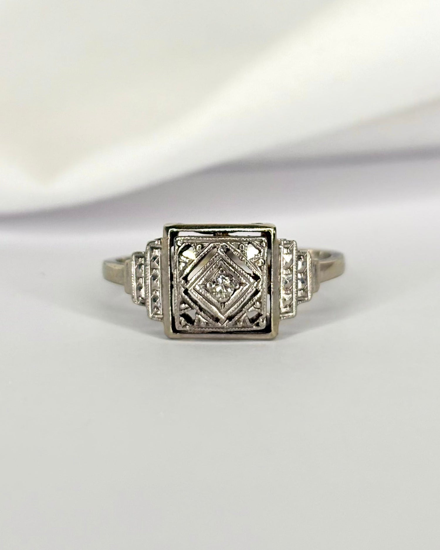 Bague Art Déco Diamant "Sarah" - Elliade Paris