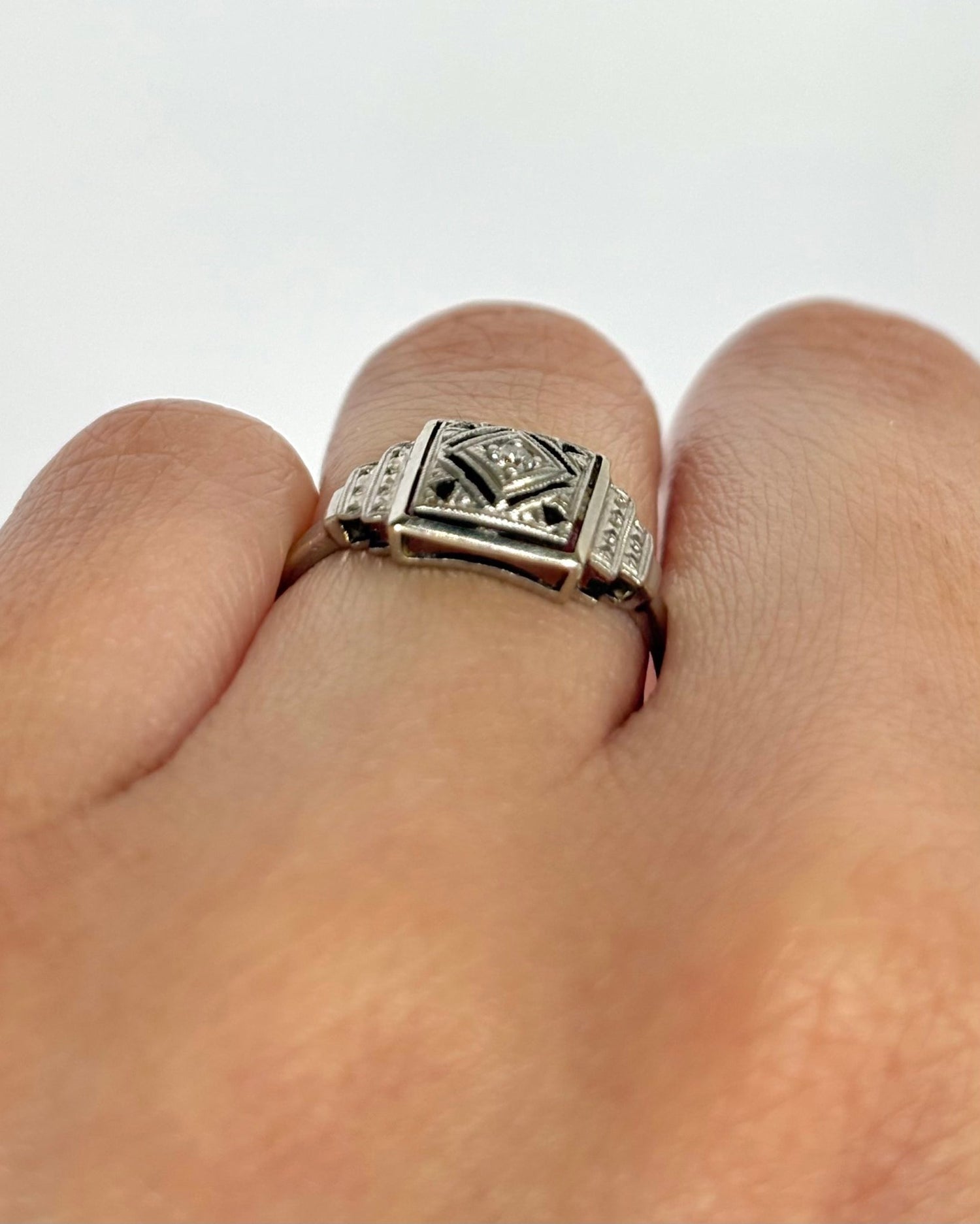 Bague Art Déco Diamant "Sarah" - Elliade Paris