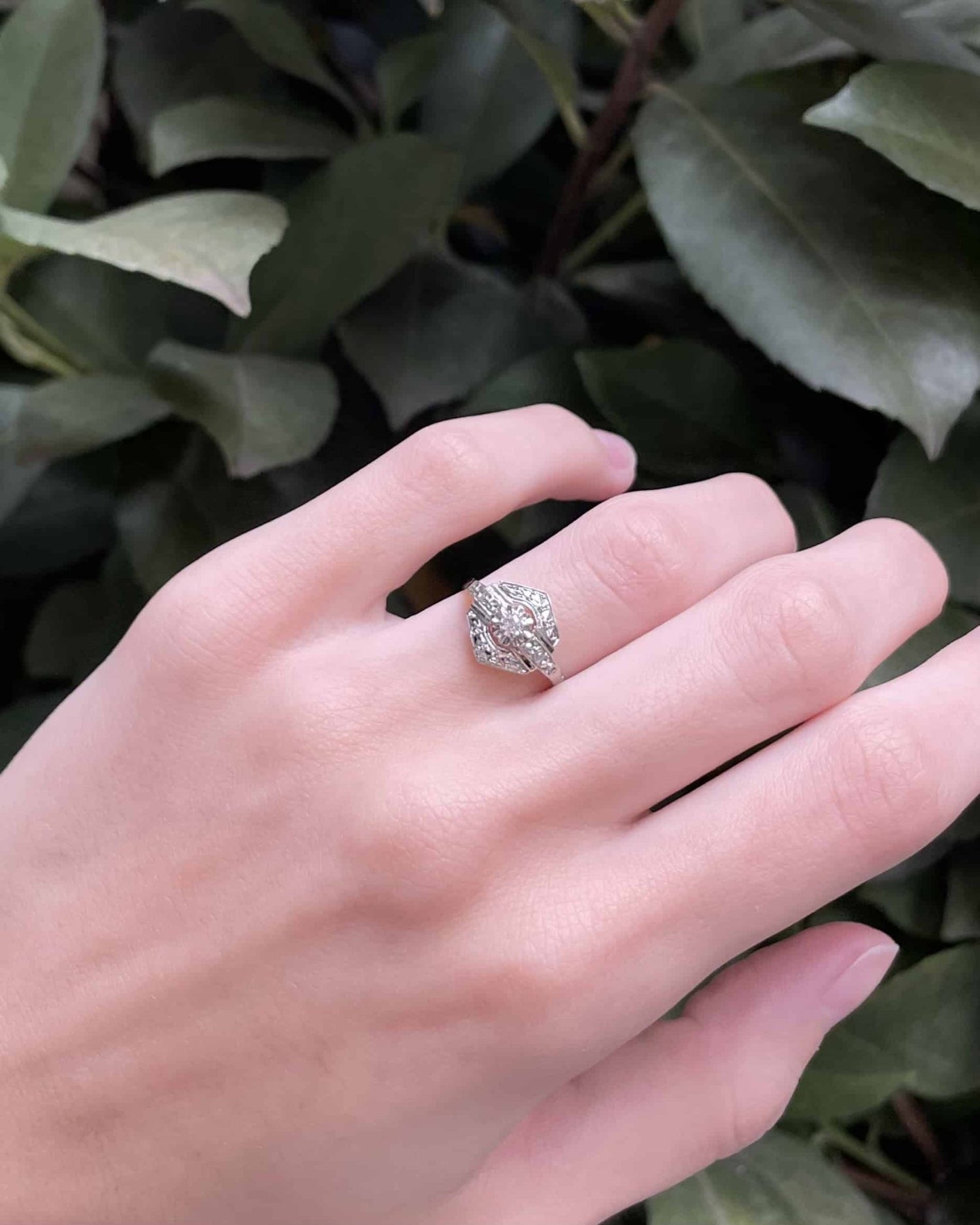 Bague Art - déco Diamant &quot;Siham&quot; - Elliade Paris