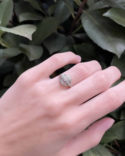 Bague Art - déco Diamant &quot;Siham&quot; - Elliade Paris