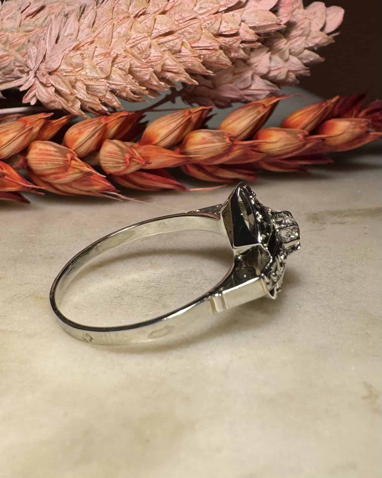 Bague Art - déco Diamant &quot;Siham&quot; - Elliade Paris