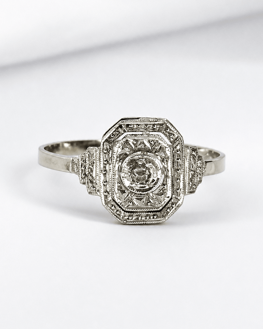 Bague Art-Déco Diamant "Solange" - Elliade Paris